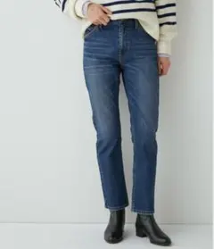 human woman デニム ジーンズ スリムストレートデニム LLのサムネイル