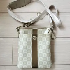 COACHコーチ ショルダーバッグ ベージュ ロゴ入り