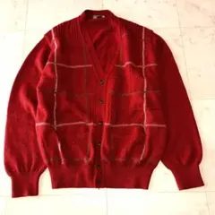 DAKS LONDON ダックス チェック柄 カーディガン M