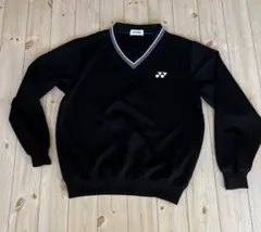 YONEX ブラック Vネック トレーナー Sサイズ