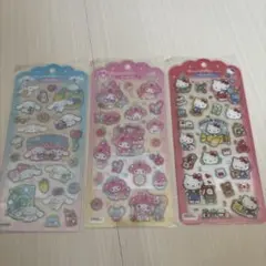 正規品　サンリオ　ドロップジェリーシール　3シートセット