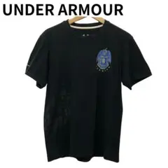 アンダーアーマー　ワンポイント　ブラック　プリント　Tシャツ　半袖　メンズ