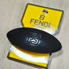 【未使用品】FENDI ブラック ヘアクリップ バレッタのサムネイル