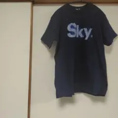 ハウンドドッグ　ツアーSky ロゴ プリント Tシャツ ネイビー　Sサイズ