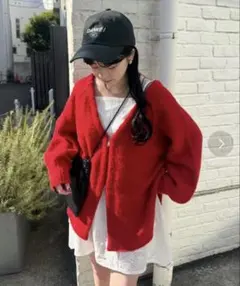 カスタネ　ニットカーディガン