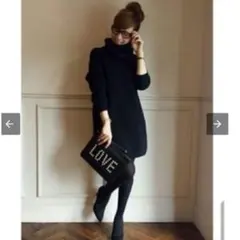 ドゥーズィエムクラス　ワッフルニット