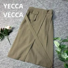 YECCA VECCA タイト　ロング丈スカート Fサイズ　カーキ★のサムネイル