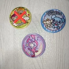 ナルミヤキャラクターズ 刺繍缶バッジビスケット ベリエちゃん ポンポネット 2個