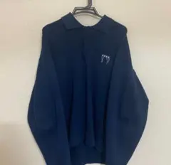 【美品】ADERERROR ロンT ポロシャツ M ネイビー 美品】ADERERROR ロンT ポロシャツ M ネイビー - メルカリ
