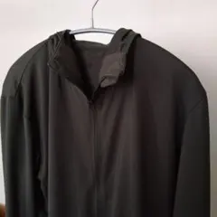 GU　UVカットフルジップパーカー　メンズ　Мサイズ　ダークグリーン