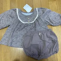 【新品】西松屋　花柄トップス&ブルマ　セットアップ