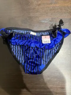 aimer feel ショーツ　サテン　ブルー　Mサイズ