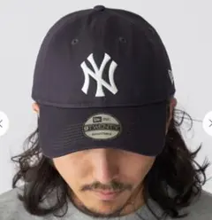 New Era 9TWENTY ニューヨークヤンキースキャップ　ネイビー