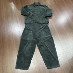 Niko and… コーデュロイセットアップ オーバーオール グリーン