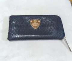 ATAO アタオ limo リモ パイソン L字ファスナー ネイビー