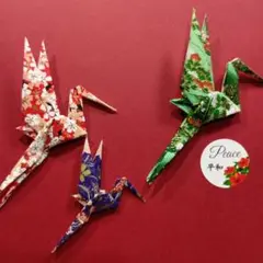 折り鶴アート作品（平和） 10123