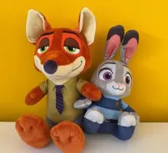 ズートピア ぬいぐるみセット ニック・ジュディ
