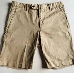ビームス ベージュ ハーフパンツ 前ポケット付きS