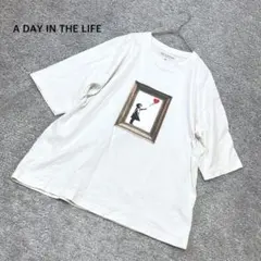 【A DAY IN THE LIFE】プリントTシャツ ホワイトのサムネイル