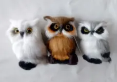 フクロウ　置物　オブジェ　マスコット