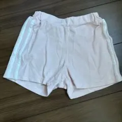 薄いピンク サイドストライプ 半ズボン　120