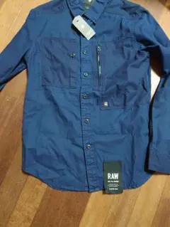 【G-STARRAW 】ネイビー 長袖シャツ S