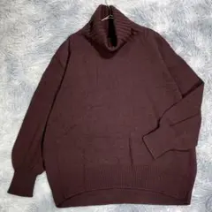 Spick & Span【F】タートルネックニット　ブラウン　秋冬　カシミヤ