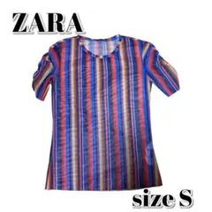 即日発送‼︎ZARA TRAFALUC☆半袖シースルートップスのサムネイル