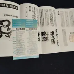 毎日書道展招待券２枚と昨年の鑑賞ガイドのサムネイル