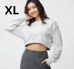 GU ジーユー スウェットクロップドプルオーバー(長袖)+E