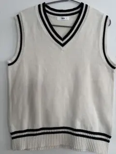 WEGO アイボリー ブラック スクールベスト Fサイズ