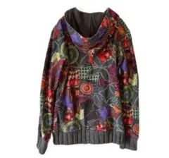 ♥Desigual♥ポストカード パーカー Desigual トレーナー スウェット ポストカードプリントパーカー
