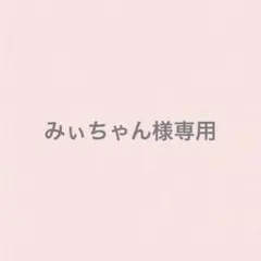 みぃちゃん様専用