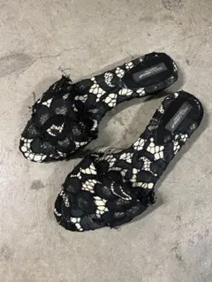 値下げ！DOLCE&GABBANA レースサンダル　22.5cmのサムネイル