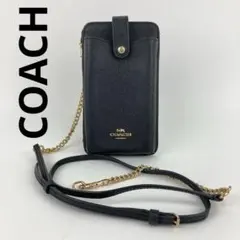 COACH コーチ C6884 スマホショルダーバッグ レザー ジャンク品
