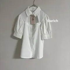 美品 タグ付 Darich デコルテ オープン デザイン ブラウス 白 ホワイトのサムネイル