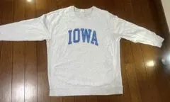 IOWA カレッジロゴ スウェット グレー