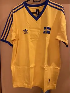 「希少」90s adidas スウェーデン代表 サッカーシャツ 希少」90s adidas スウェーデン代表 サッカーシャツ レア90s
