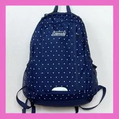 Coleman ネイビー ドット柄 リュック　バックパック