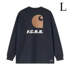 Lネイビー　CARHARTT WIP x FCRB L/S POCKET TEE