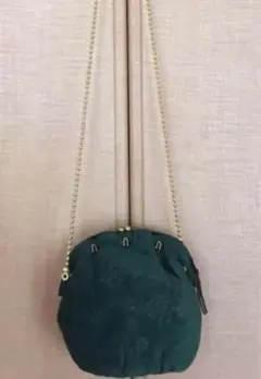 値下げ新品タグ付き京都クロチクレトロがま口ショルダーバック