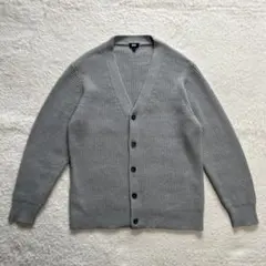 UNIQLO ユニクロ グレー ミドルゲージVネック カーディガンのサムネイル