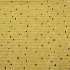 サンルイ★クリスマス英字プリント★黄色系1M(2Fp454)格安