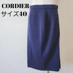 コルディア スカート 40 紺 タイト CORDIER 百貨店 丈 A0482