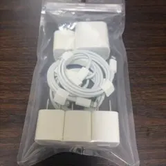 Apple 純正品ライトニングケーブル ACアダプタ まとめ売り