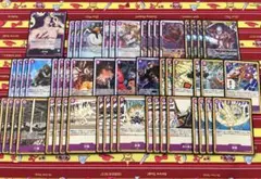 ワンピースカード 紫 エネル 構築済みデッキ、デッキパーツ まとめ売り