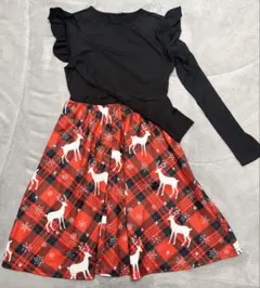 2点SHEIN LUNE クリスマス 秋冬ワンピース&サンタクロース長袖メンズ