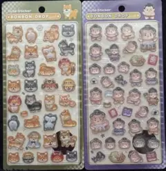 【I】2個♡ボンボンドロップシール 和柄