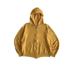 【希少】90s bassett walker 無地短丈ジップパーカー USA製