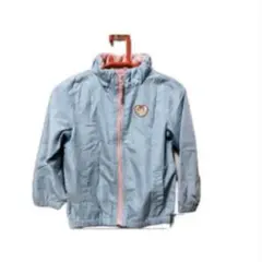 120サイズ ウィンドブレーカー 青ポリエステル幼稚園保育園即購入OK匿名配送
